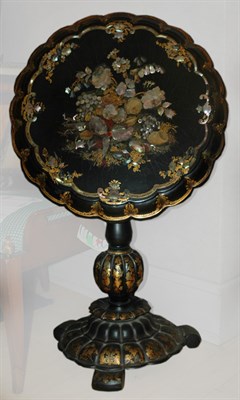 Lot 489 - Victorian Style Floral and Fruit Decorated...