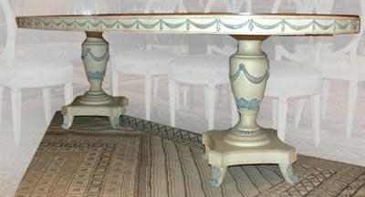 Lot 392 - Neoclassical Style Fruitwood and White Painted...