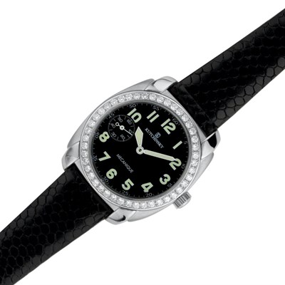 Lot 356 - Gentleman's Oversized Stainless Steel and Diamond Wristwatch, Kutchinsky