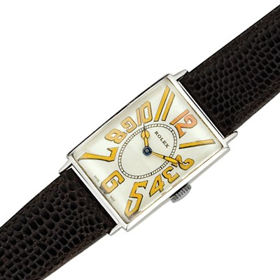 Lot 357 - Gentleman's Oversized Chrome Wristwatch, Rolex