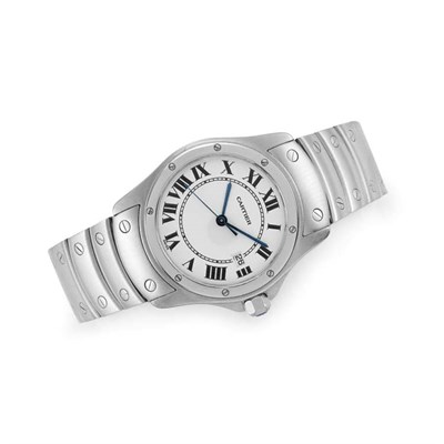 Lot 147 - Gentleman's Stainless Steel Wristwatch, Cartier