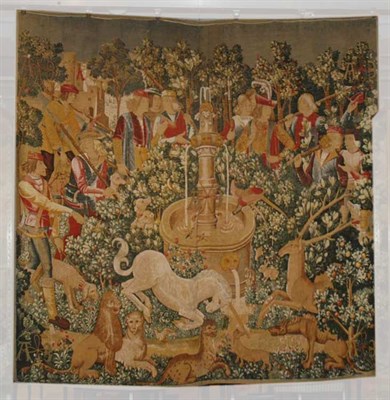 Lot 519 - Block Printed Tapestry France, mid 20th...