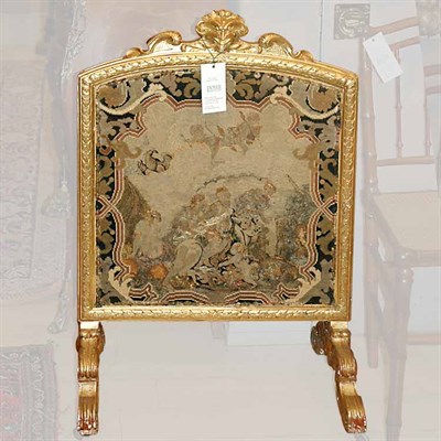 Lot 410A - Louis XVI Style Gilt-Wood Fire Screen The...