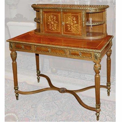 Lot 470A - Louis XVI Style Gilt-Metal Mounted Marquetry...