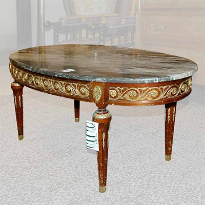 Lot 160A - Louis XVI Style Gilt-Metal Mounted Walnut Low...