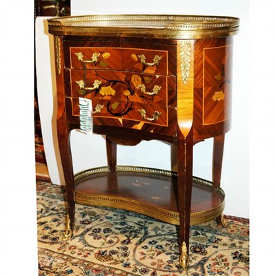 Lot 430A - Louis XVI Style Gilt-Metal Mounted Painted and...