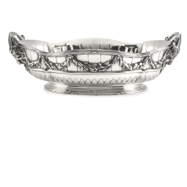 Lot 196 - French Silver Center Bowl Of shaped oval form,...