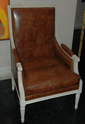 Lot 111 - Louis XVI Style Painted Bergere