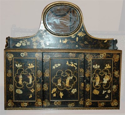 Lot 235 - Chinoiserie Decorated Black Painted Hanging...