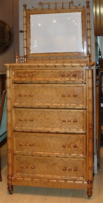 Lot 233 - Victorian Style Faux Bamboo and Bird's-Eye...