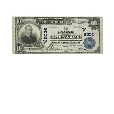 Lot 447 - $10 National Bank Note, Fr. 626