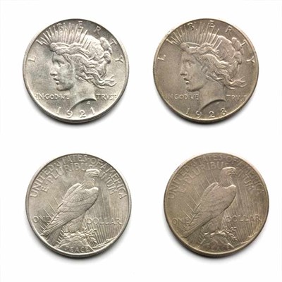 Lot 454 - Peace Dollar Group