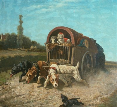 Lot 88A - Vincent de Vos Belgian, 1829-1875 Stuck in the...