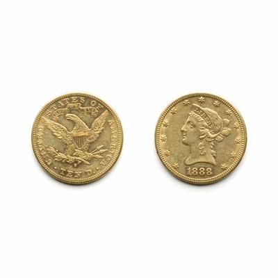 Lot 484 - 1888 S $10 Liberty Head