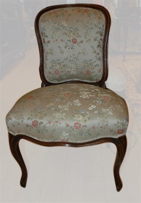 Lot 113 - Set of Four Louis XV Style Walnut Chairs