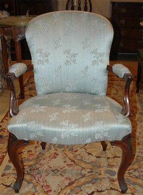Lot 463 - Louis XV Style Walnut Armchair