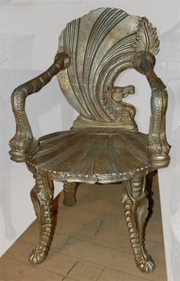 Lot 326 - Shell-Form Grotto Chair