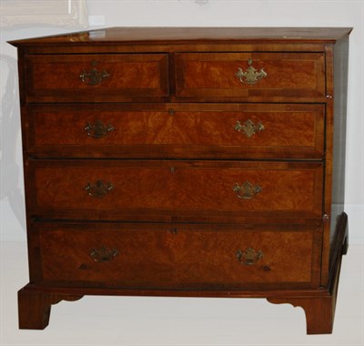 Lot 203 - George III Style Burl-Wood Chest of Drawers...
