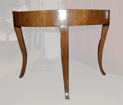 Lot 154 - Italian Walnut Dining Table With two leaves....