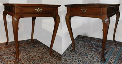 Lot 474 - Pair of Queen Anne Style Mahogany Tray Top...
