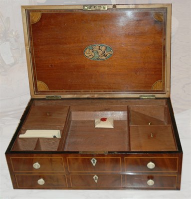 Lot 439 - Victorian Inlaid Mahogany Lap Desk Height 6...