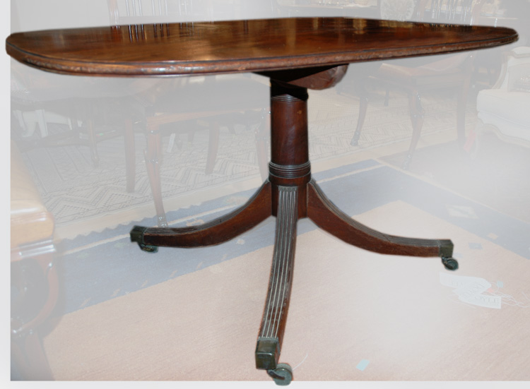 Lot 210 - Regency Style Mahogany Tilt-Top Breakfast...