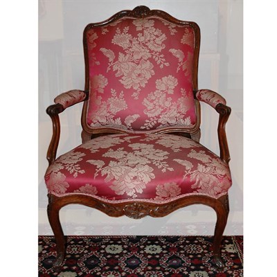 Lot 145 - Louis XV Walnut Fauteuil a la Reine Mid 18th...