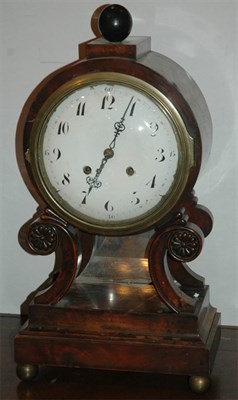 Lot 467 - Regency Mahogany Mantel Clock Height 24 inches.