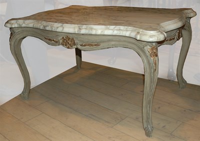 Lot 130 - Louis XV Style Marble Top Low Table Height 17...