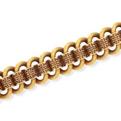 Lot 411 - Antique Gold Bracelet