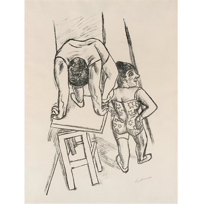 Lot 236 - Max Beckmann VOR DEM AUFTRITT (AKROBATEN) (H....