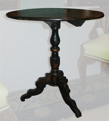 Lot 133 - Victorian Style Floral Stenciled Tilt-Top...