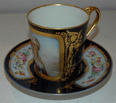 Lot 454 - Sevres Porcelain Cup and Saucer