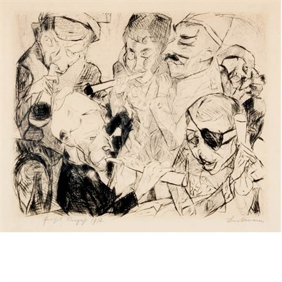 Lot 235 - Max Beckmann (1884-1950) PROSIT NEUJAHR...