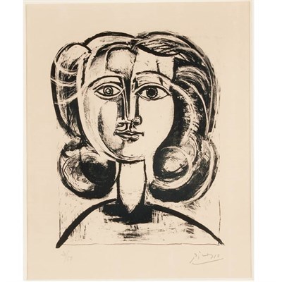 Lot 331 - Pablo Picasso TETE DE JEUNE FILLE (B. 383;...