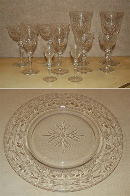 Lot 150 - Group of Cut Glass Stemware; Together with...