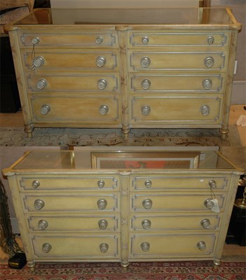 Lot 165 - Pair of Neoclassical Style Painted Chests of...