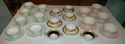 Lot 195 - Miscellaneous Group of Porcelain Cream Soup...