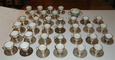 Lot 266 - Group of Sterling Silver Demitasse Cups with...