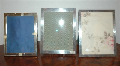 Lot 274 - Group of Three Sterling Silver Picture Frames...