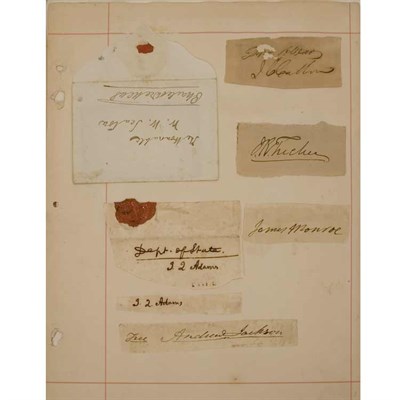 Lot 3 - [AUTOGRAPH COLLECTION]. Interesting American...