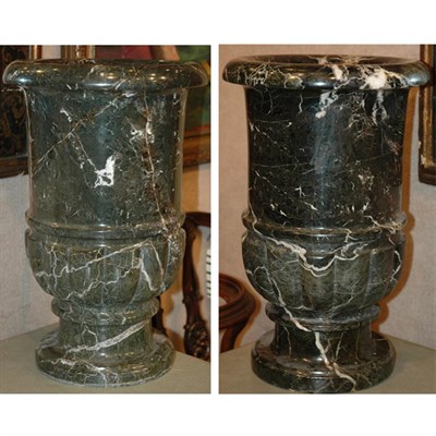 Lot 306 - Pair of Neoclassical Style Marble Urns