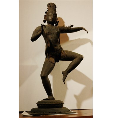 Lot 161 - Indian Bronze Dancing Figure Height 26 inches.