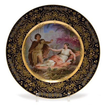 Lot 212 - Dresden Porcelain Cabinet Plate Depicting an...