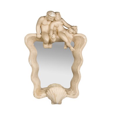 Lot 189 - Mirror Possibly French, circa 1940 Plaster...