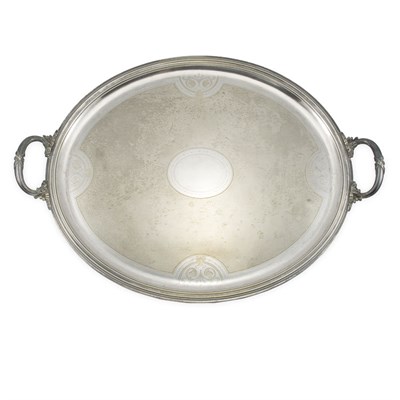 Lot 197 - Christofle Silver Plated Two-Handled Tray Of...