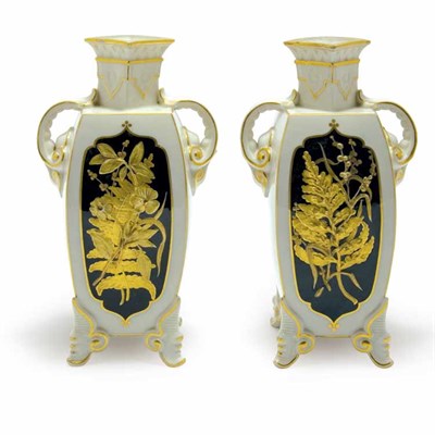 Lot 237 - Pair of Royal Worcester Pate Sur Pate...