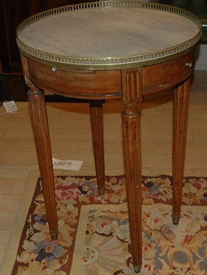 Lot 457A - Louis XVI Style Marble Top Brass Mounted...