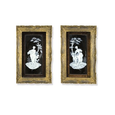 Lot 230 - Pair of Framed Limoges Pate Sur Pate Porcelain...