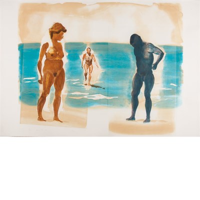 Lot 289 - Eric Fischl (b. 1948) BEACH Color aquatint,...